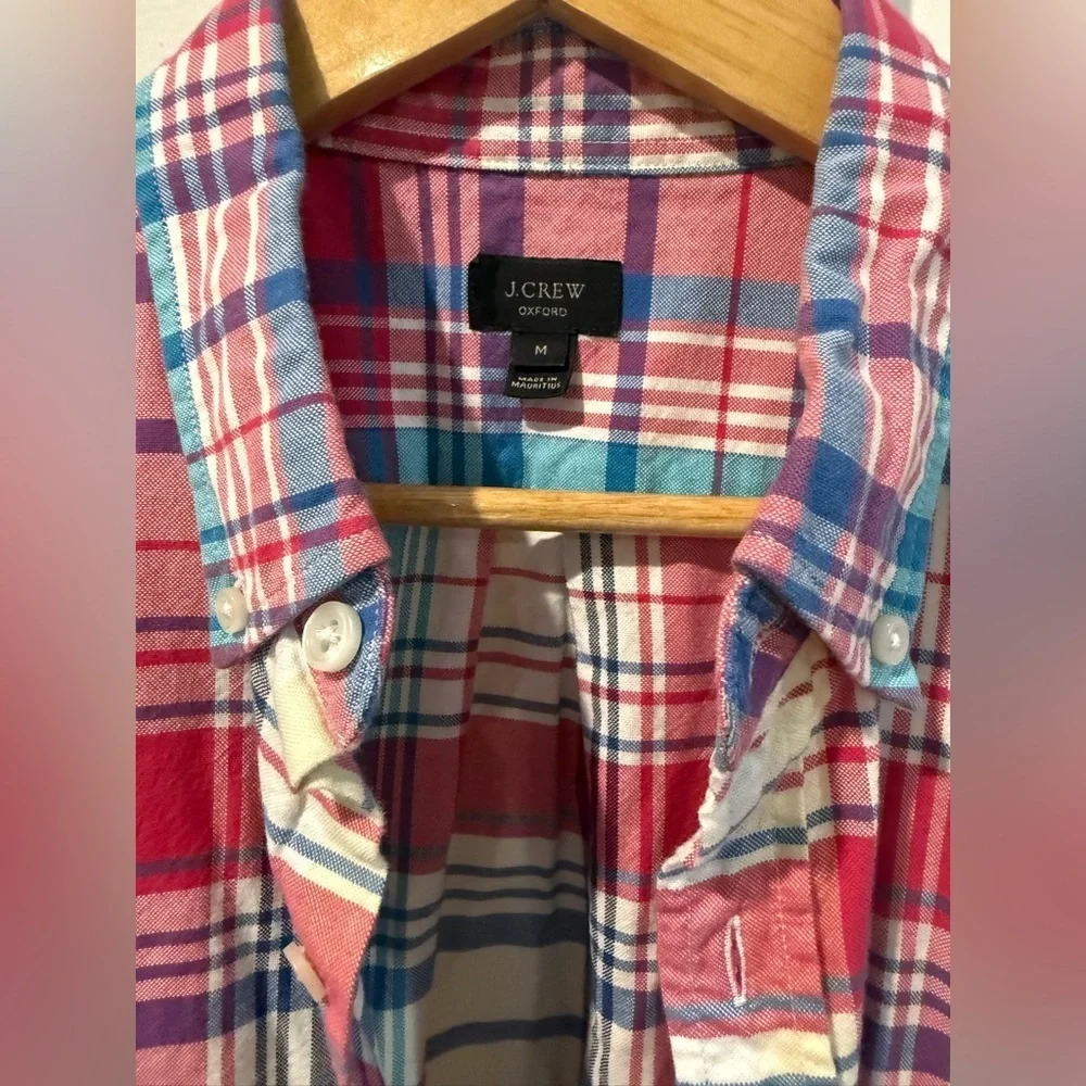 J. Crew Multicolor Plaid Button Down Shirt